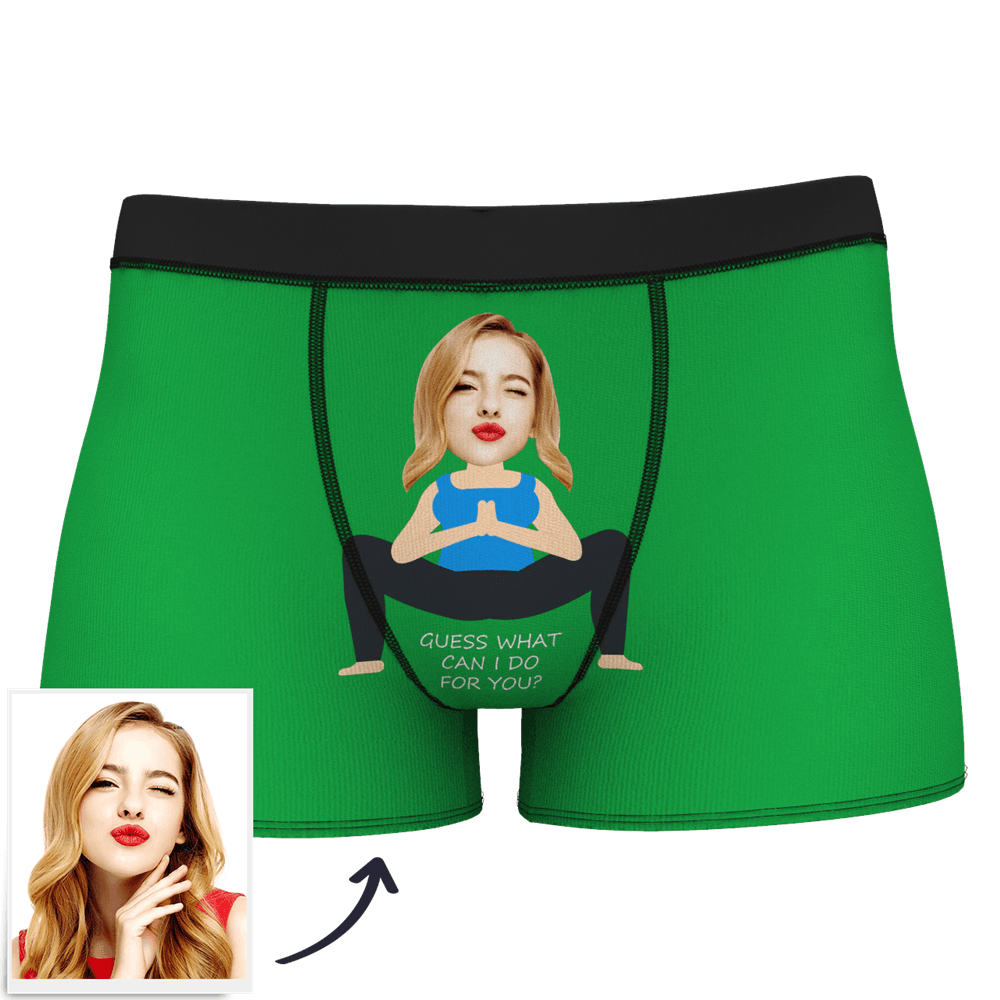 Gifts for Him Custom Face Underwear 3D Online Preview Heart Boxer