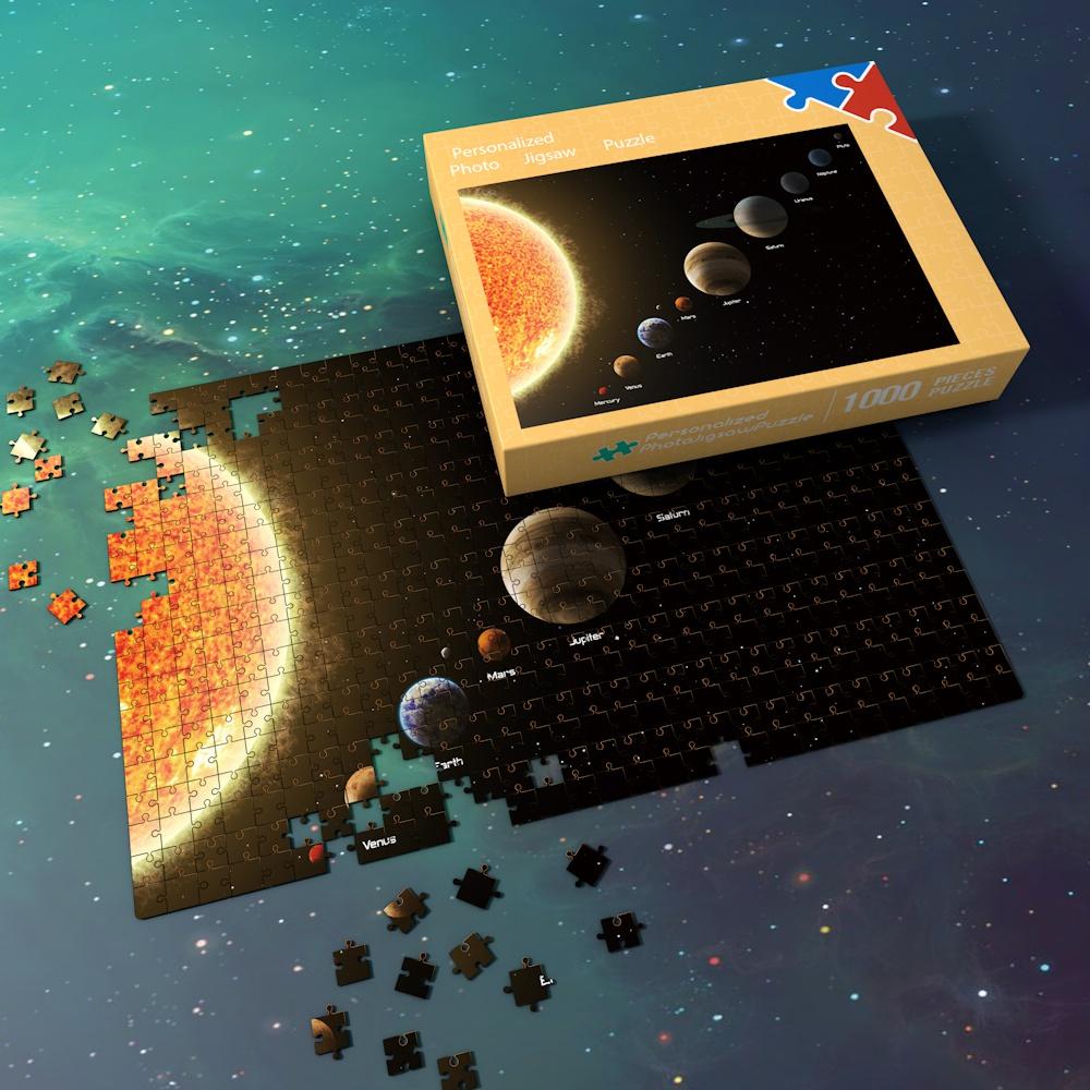 Space Jigsaw Puzzle Great Gifts For Adults And Kids - The Sun And Eigh